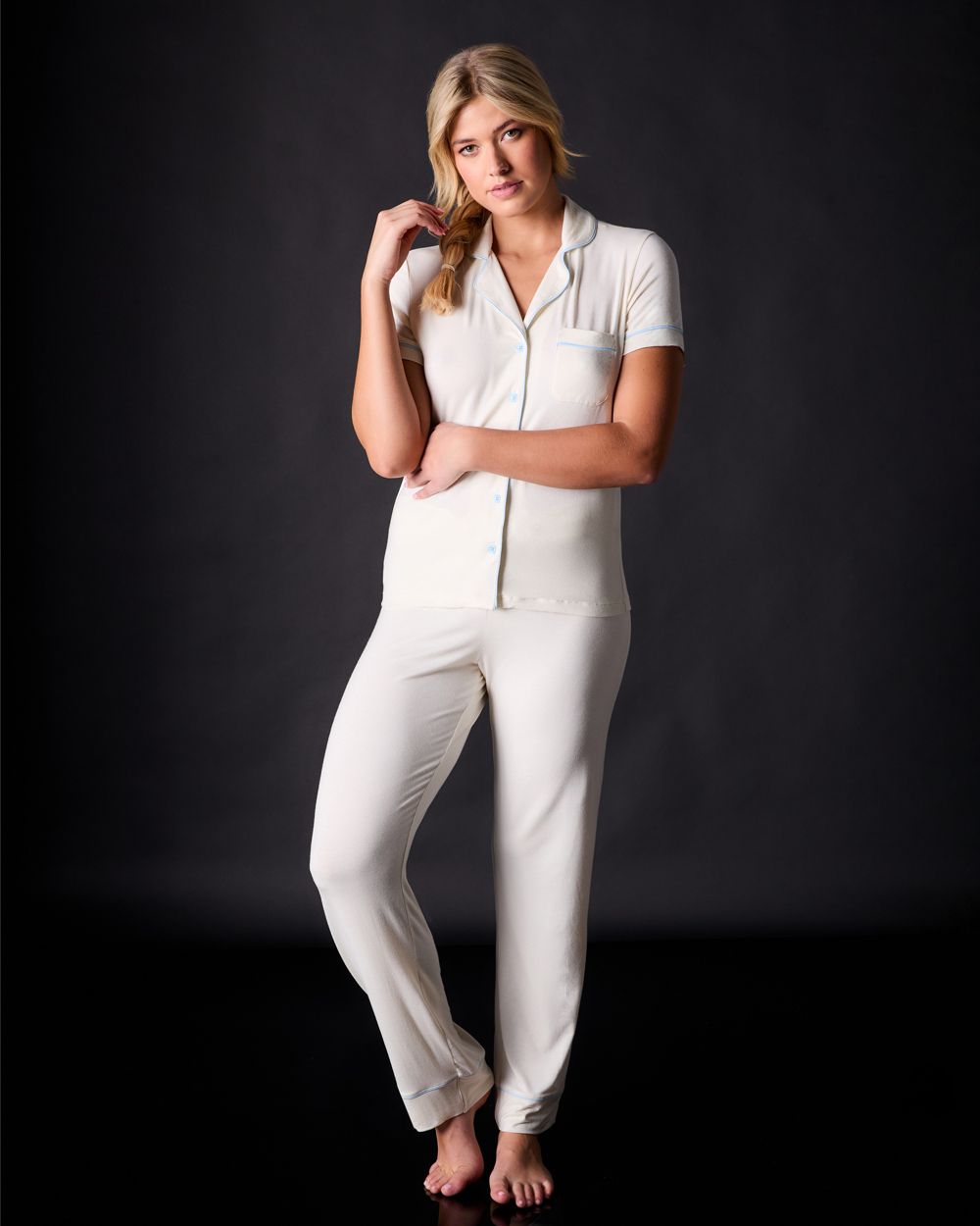 Lilly Short Sleeve & Pant Pajama Set