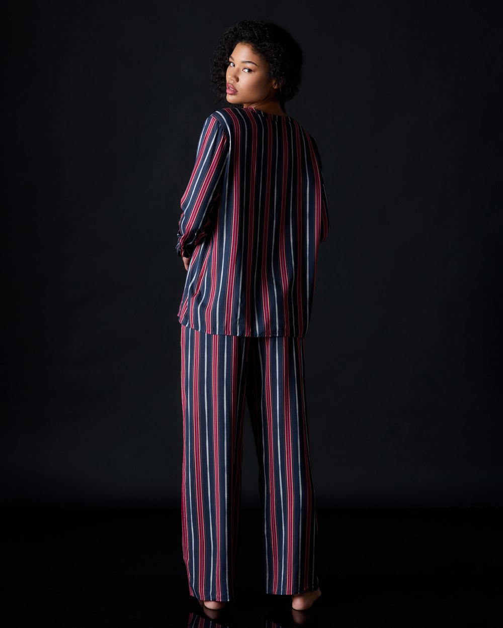 Woven Long Sleeve Pajama Shirt