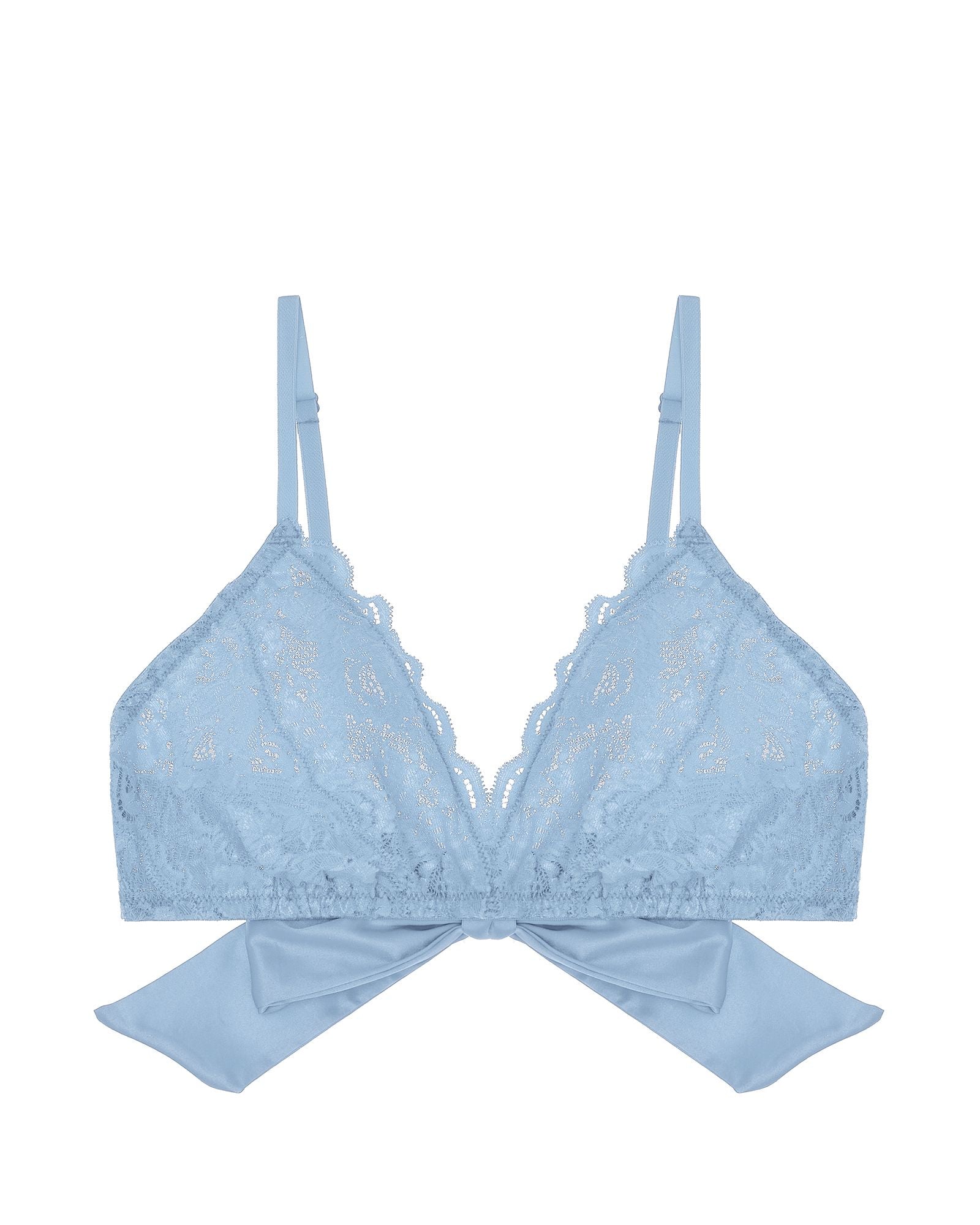 Never Say Never Tie Me Up Triangle Bralette