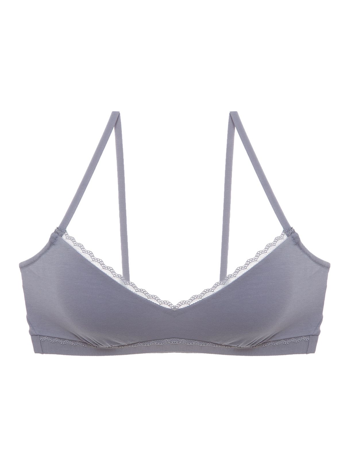 Soft Cotton V-Neck Bralette