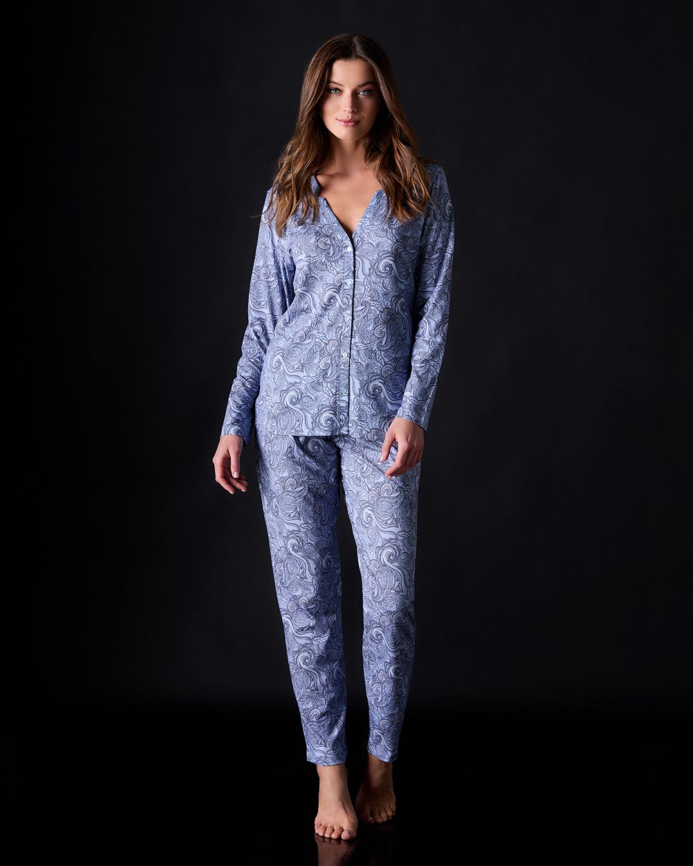 Jersey Long Sleeve Print Shirt