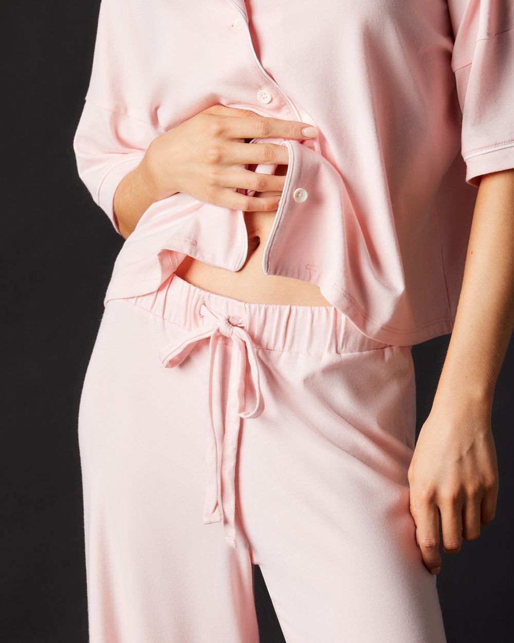 Lilly Boxy Crop Short Sleeve & Wide Leg Pant