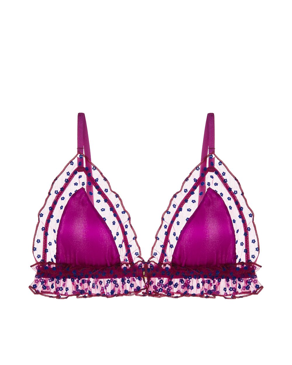 Petunia Triangle Bra with Silk