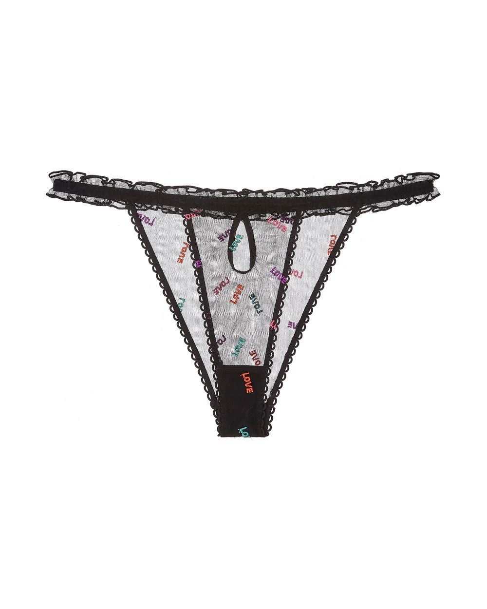Love Triangle Brief with Frills