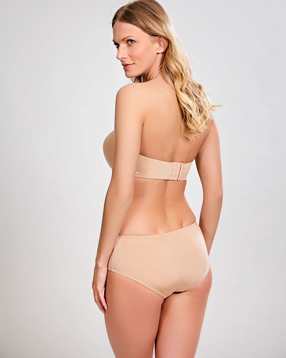 Porcelain Elan Moulded Strapless Bra