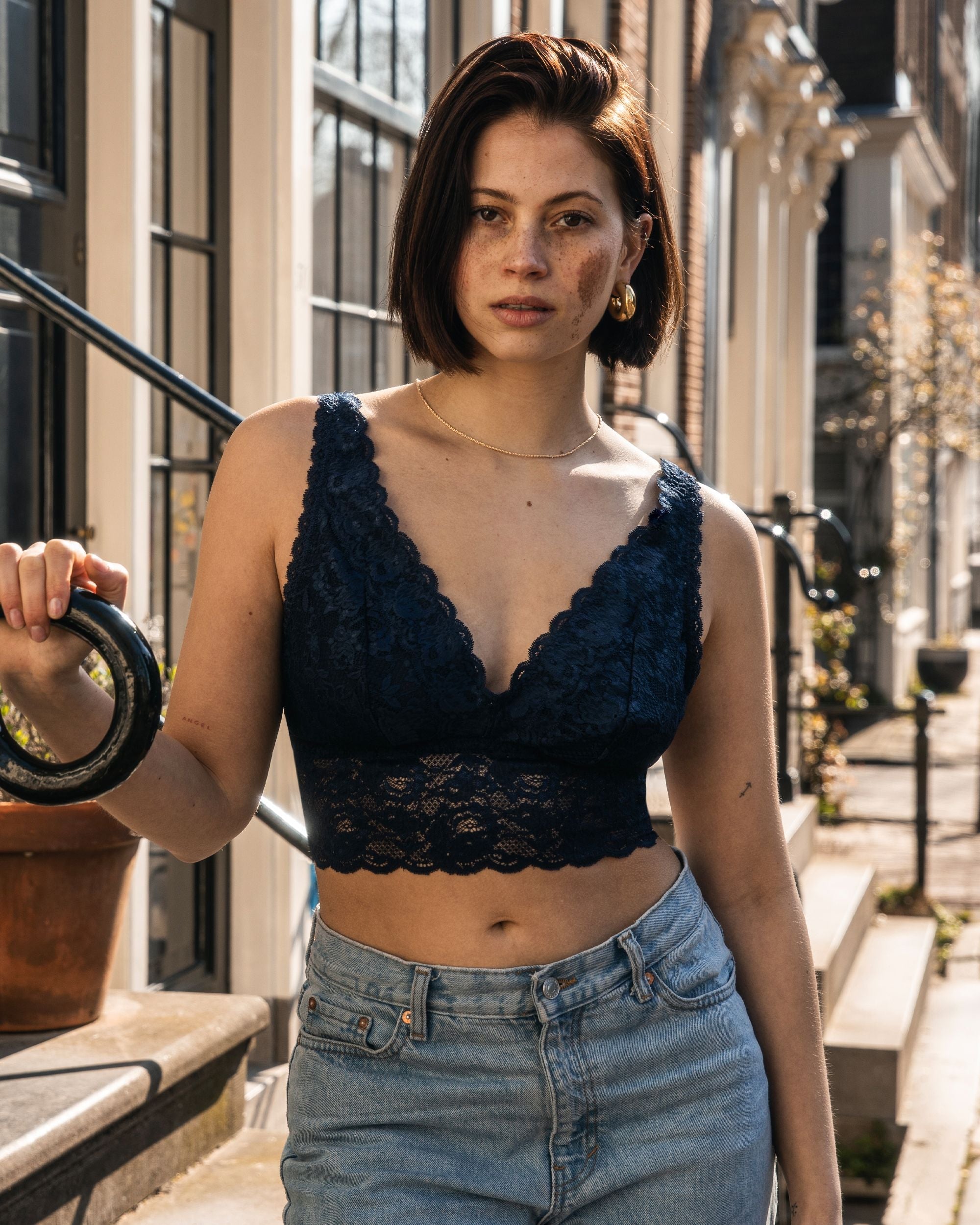 Never Say Never Curvy Plungie Longline Bralette