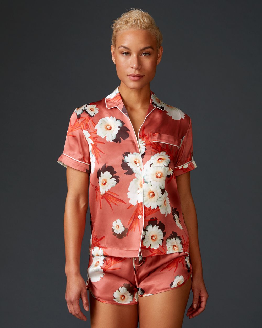 Desert Bloom Short Sleeve Pyjama Shirt