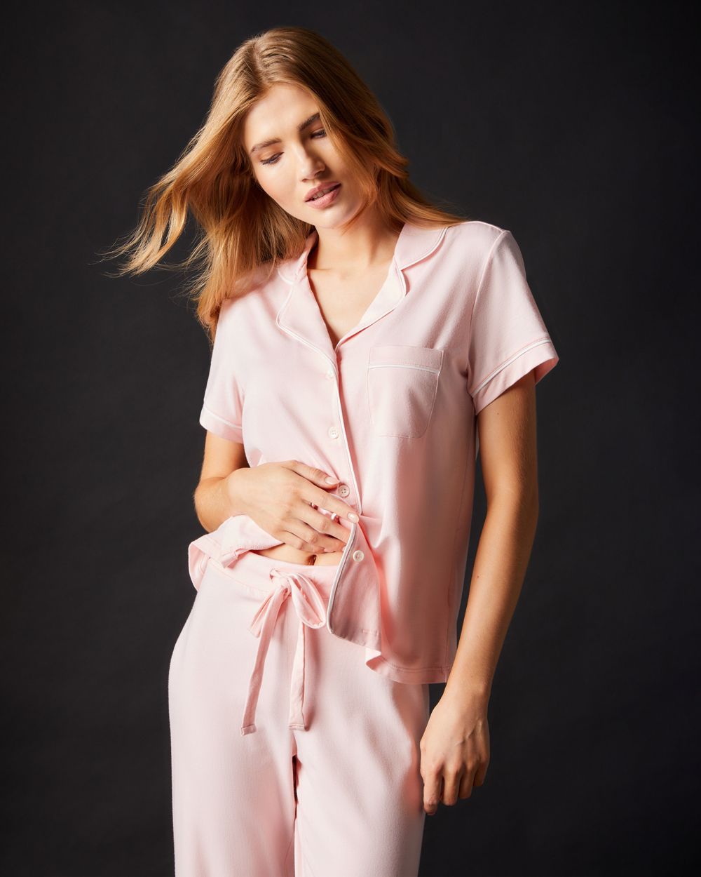 Lilly Short Sleeve & Pant Pajama Set