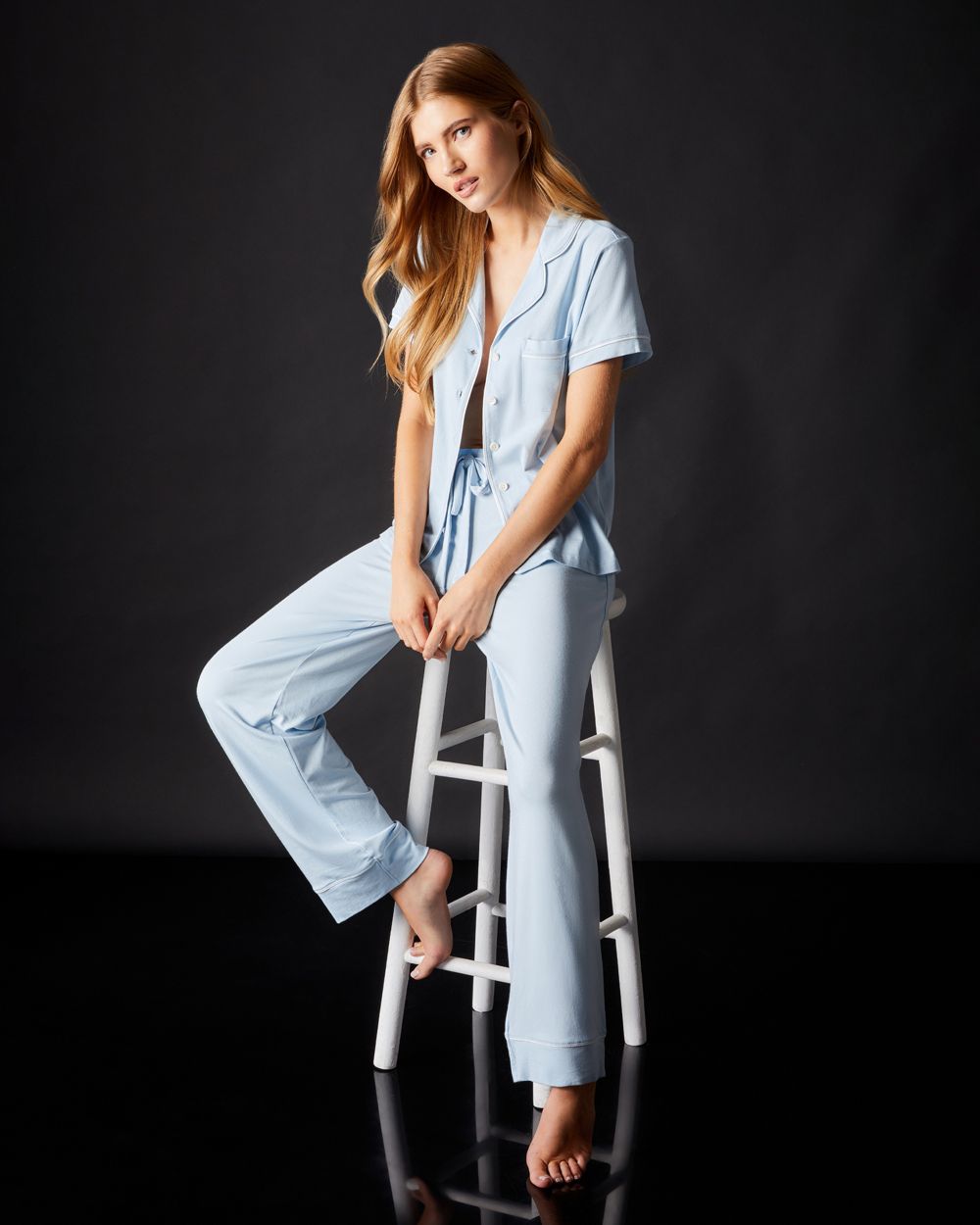 Lilly Short Sleeve & Pant Pajama Set