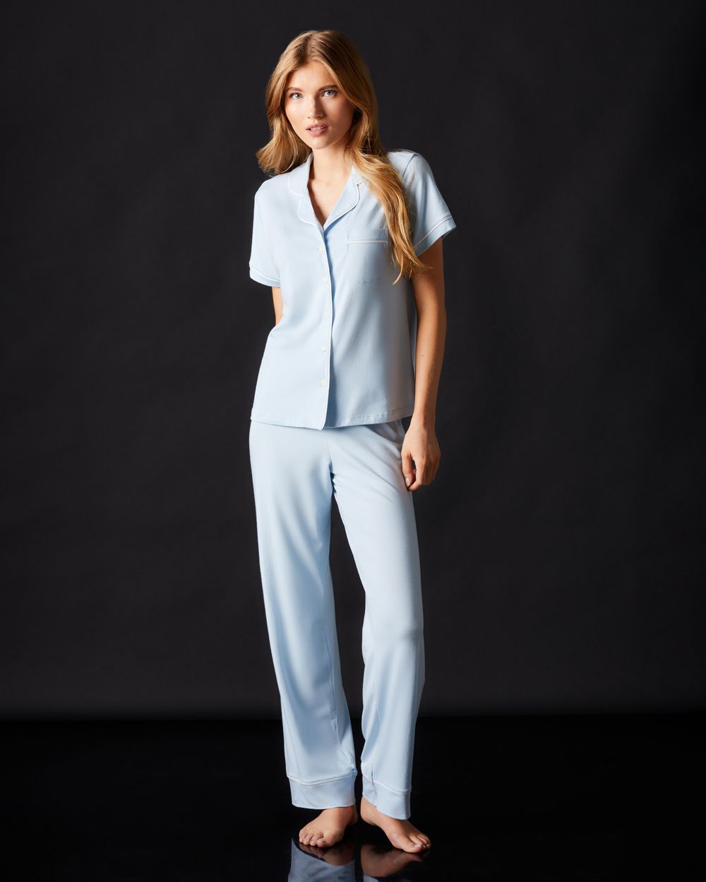 Lilly Short Sleeve & Pant Pajama Set