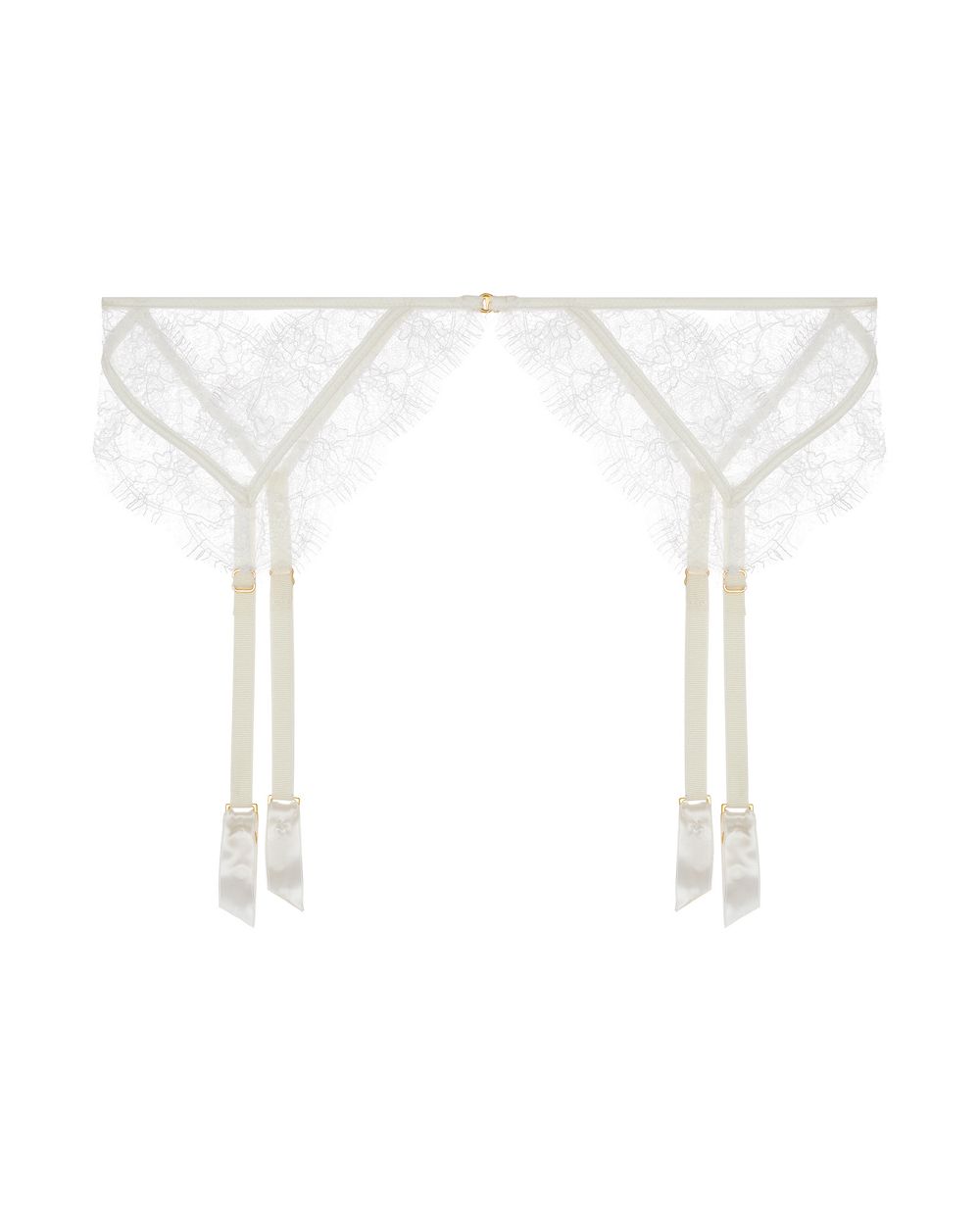 Lace Inset Garter Belt